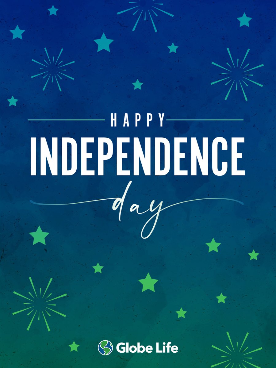 ChisolmAgency's tweet photo. Wishing everyone a safe and meaningful Independence Day! #FourthOfJuly #IndependenceDay #GlobeLife https://t.co/XiaHhvJMDA