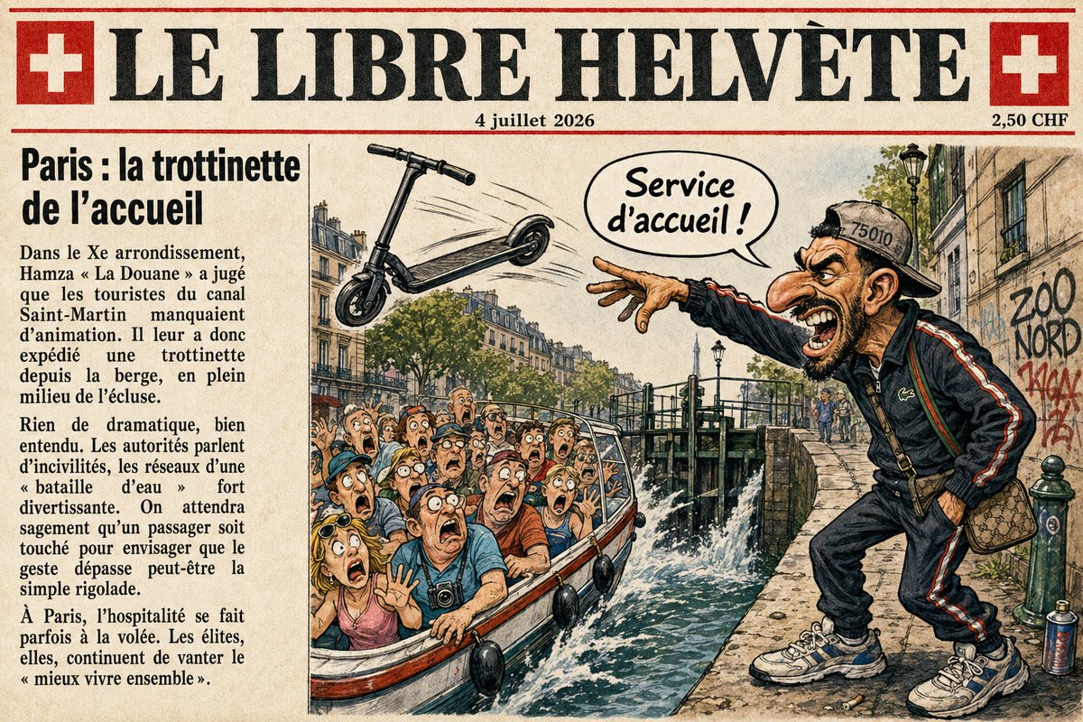 lelibrehelvete's tweet photo. @F_Desouche La justice n'existe plus en France.📰👇
La terreur d'un caïd de 120 kg, haut comme trois pommes, qui terrorise une ville entière autrefois appelée la Ville Lumière. https://t.co/yl26TtPI4U