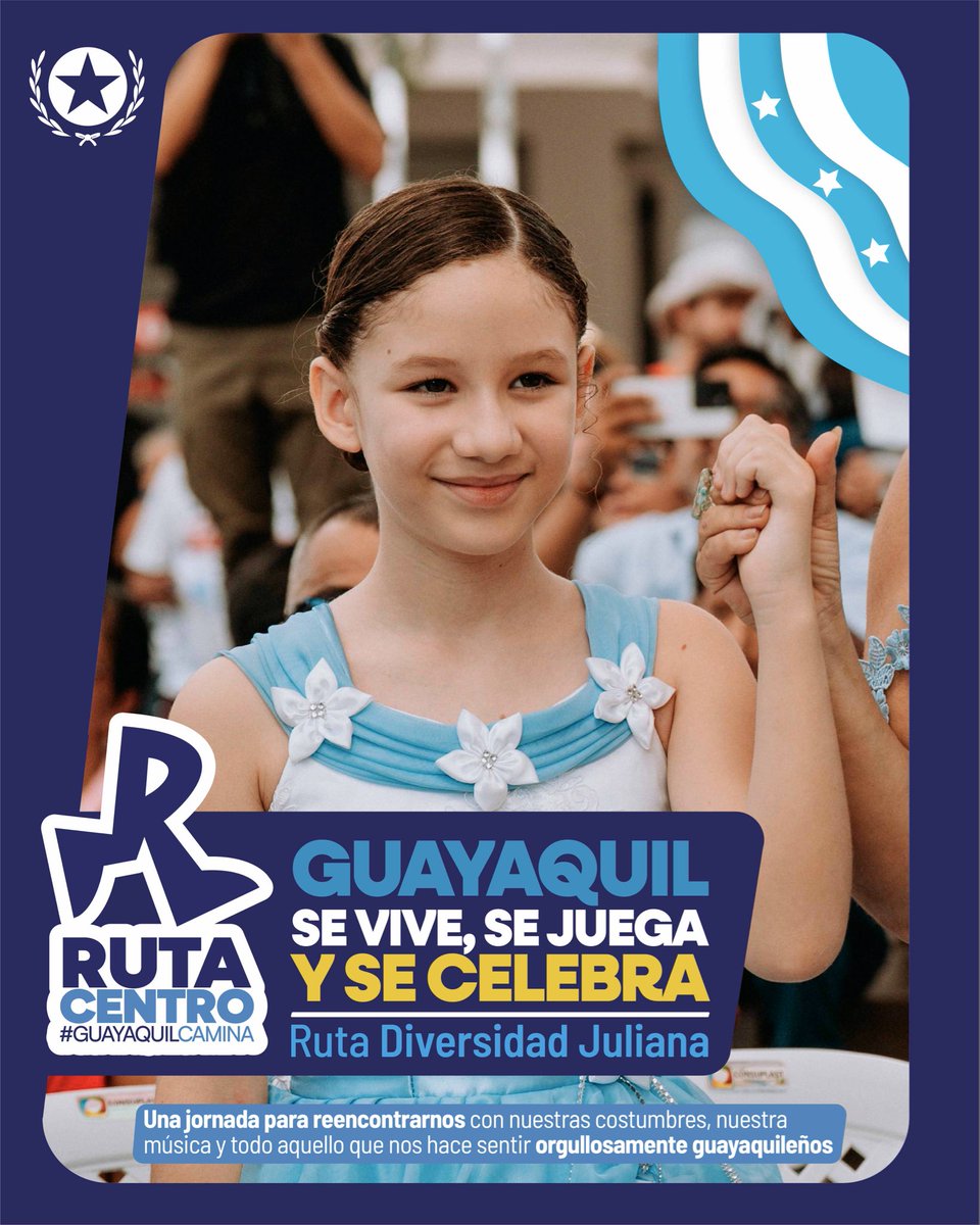 alcaldiagye's tweet photo. 💙 Este domingo, Guayaquil se vive, se juega y se celebra en Ruta Centro con una jornada pensada para reencontrarnos con nuestras costumbres, nuestra música y todo lo que nos hace sentir orgullosamente guayaquileños. ✨ Ven a disfrutar de:

✅ Recreovía en av. Malecón
✅ Préstamo de bicicletas en Plaza de la Administración
✅ Stands informativos ciudadanos
✅ Espacios lúdicos con EMAPAG, Salud y Pro Animal
✅ Juegos tradicionales y actividades en Plaza del Artista
✅ Danza, amorfinos, bailoterapia y micrófono abierto en Plaza de los Teatros
✅ Bandas musicales en Panamá y Juan Montalvo
✅ Feria de emprendimientos
✅ Demostración de chorros de Bomberos

#AsíSeHaceGuayaquil #AquiEstamos #GuayaquilNoSeDetiene
@taticoronelf
@aquilesalvarez