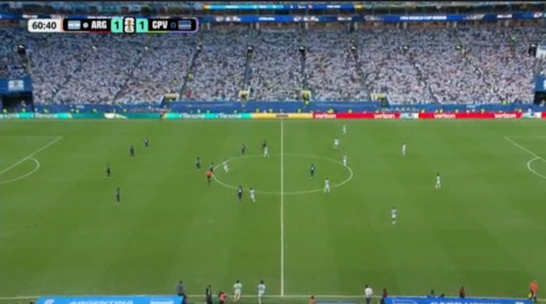 TYYOTE's tweet photo. Cabo Verde back on level terms with the world champions Argentina. Unbelievable https://t.co/vX4ETWfBvv