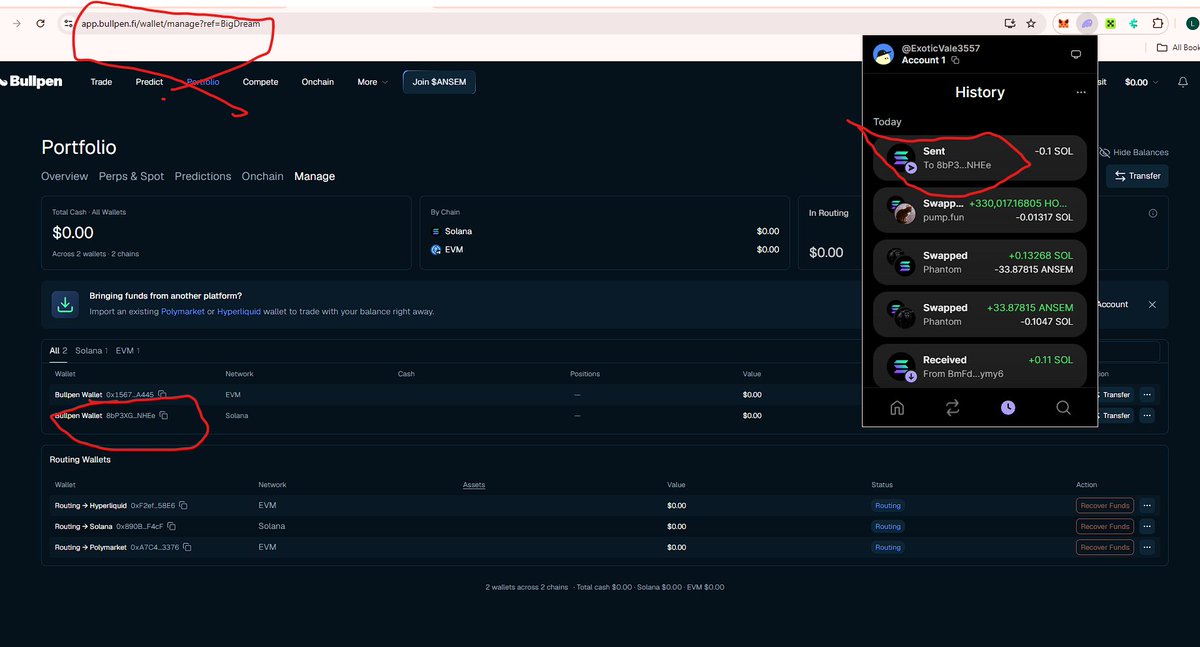 GamerLife82297's tweet photo. @blknoiz06 bro I dont know whats going on I send 8dollars worth of sol and stil waiting to receive in my bullpenfi wallet .. :( all i have is 8 dollars and I lost it? I just click your link above @blknoiz06 https://t.co/EBFyqUVgU9