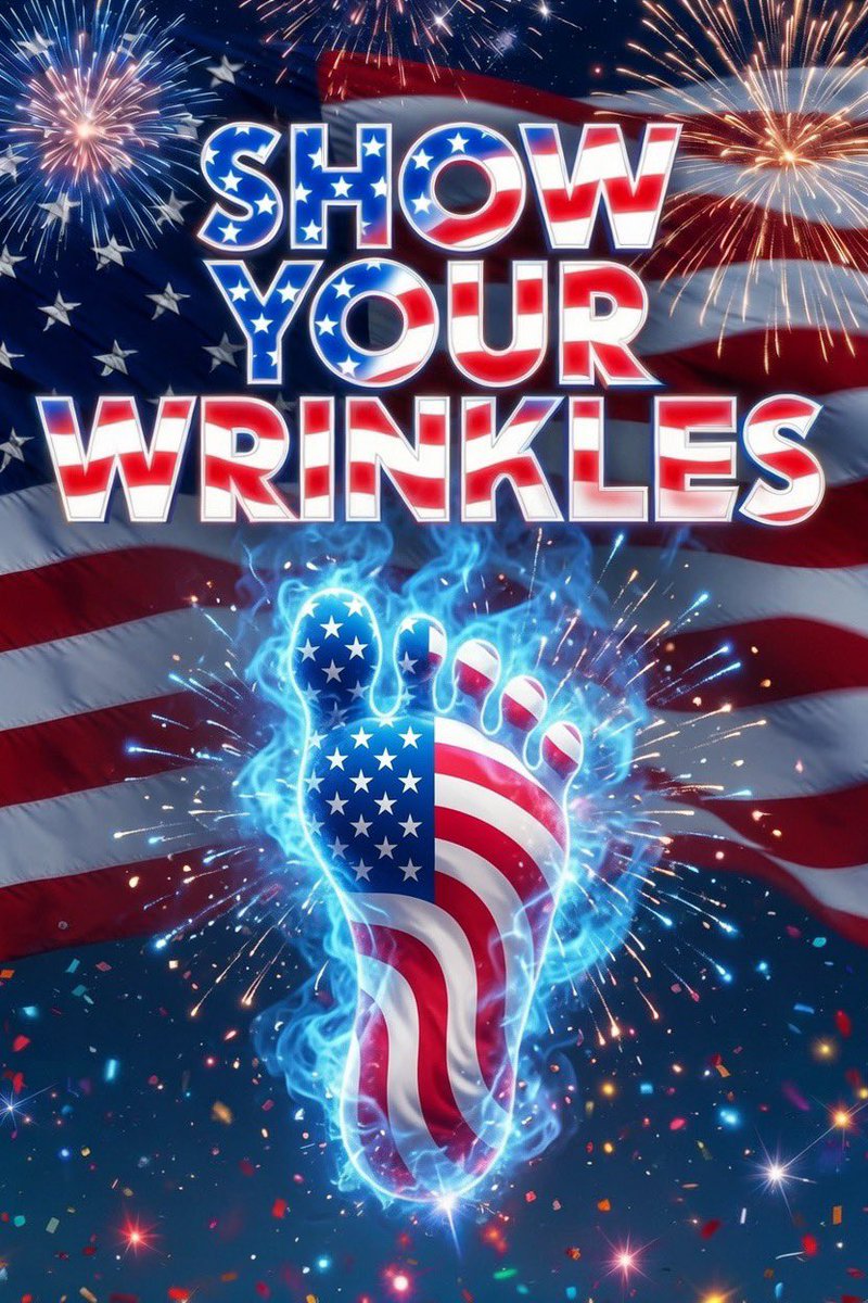 TopGunMavGoose's tweet photo. It’s almost time!! Show some wrinkles for AMERICA!!! 🦅 🇺🇸 #feetfetısh #feetworshi̇p #wrinkledsoles #soles https://t.co/6vjok4m7s9
