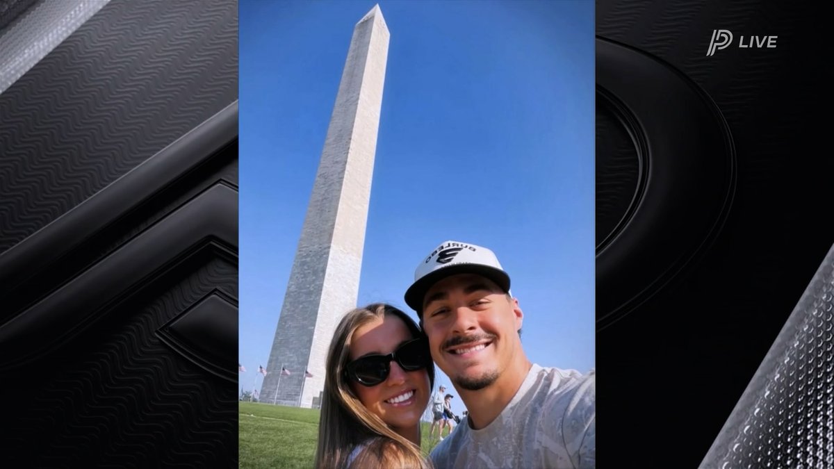 SNPittsburgh's tweet photo. MLB players: Just like us 😂

Konnor Griffin, Jared Jones, and Paul Skenes all went full tourist mode during the trip to DC 🇺🇸 https://t.co/8m0qLK6guj