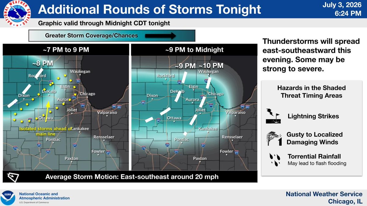 on X: "An area of thunderstorms will move out of southern Wisconsin ...