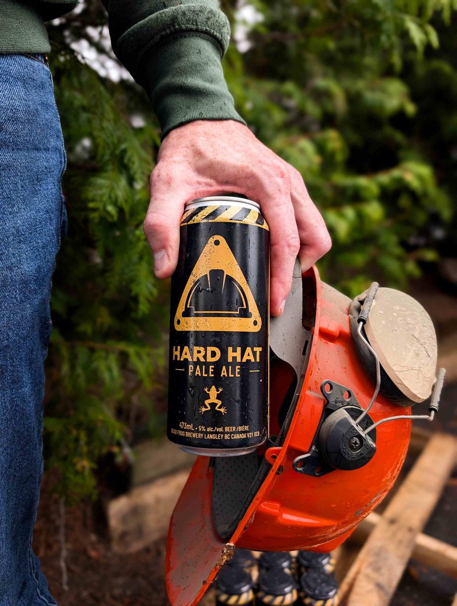DeadFrogBrewery's tweet photo. 🚧 NEW BREW 🚧 HARD HAT PALE ALE 🔨🍺

Launching Saturday, July 11th. We built this one for everyone who puts the work in, day in, day out.

Our Hard Hate Pale Ale is a smooth and refreshing craft pale ale made with premium ingredients and no preservatives. https://t.co/N0yN269zOm
