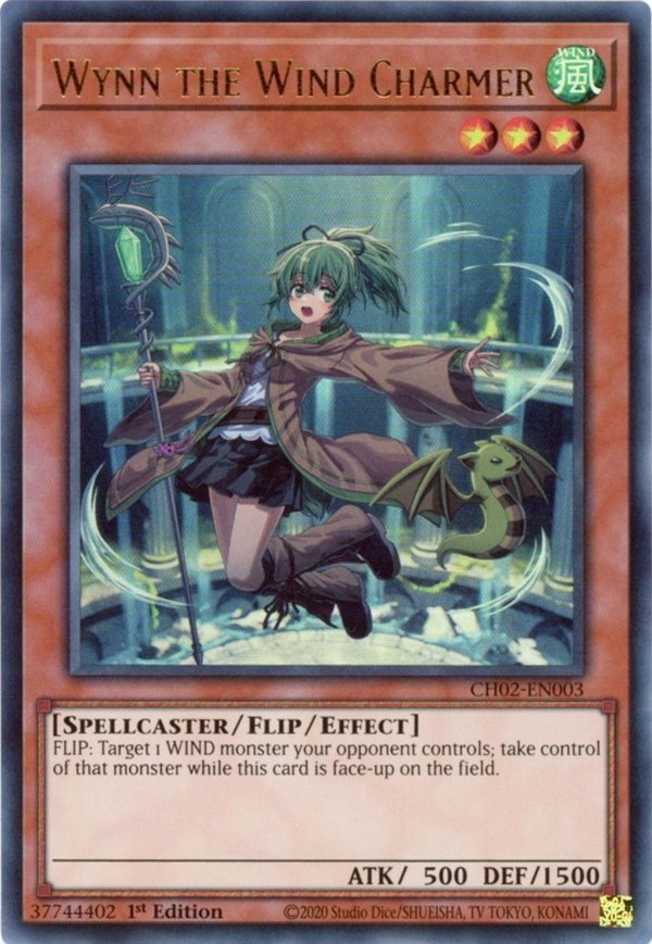PicoChap's tweet photo. @MBTYuGiOh It's got to be the charmers. The new alt arts are all the same: Anime girl with elemental assets, all on the same background. The older cards have that iconic 2000s style, and even the first alt arts are them having fun and show some more personality. Here's Wynn for comparison https://t.co/l55c2gxH8T