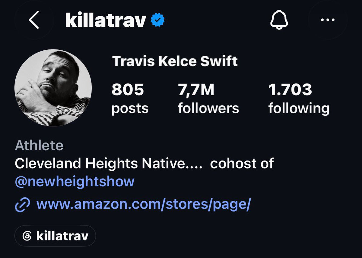 rainrockland's tweet photo. TRAVIS KELCE JUST  UPDATED HIS LAST NAME AS SWIFT https://t.co/lSSG7k57QZ