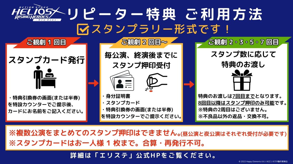 エリステ リピーター特典について】 特典のお渡しは【スタンプラリー