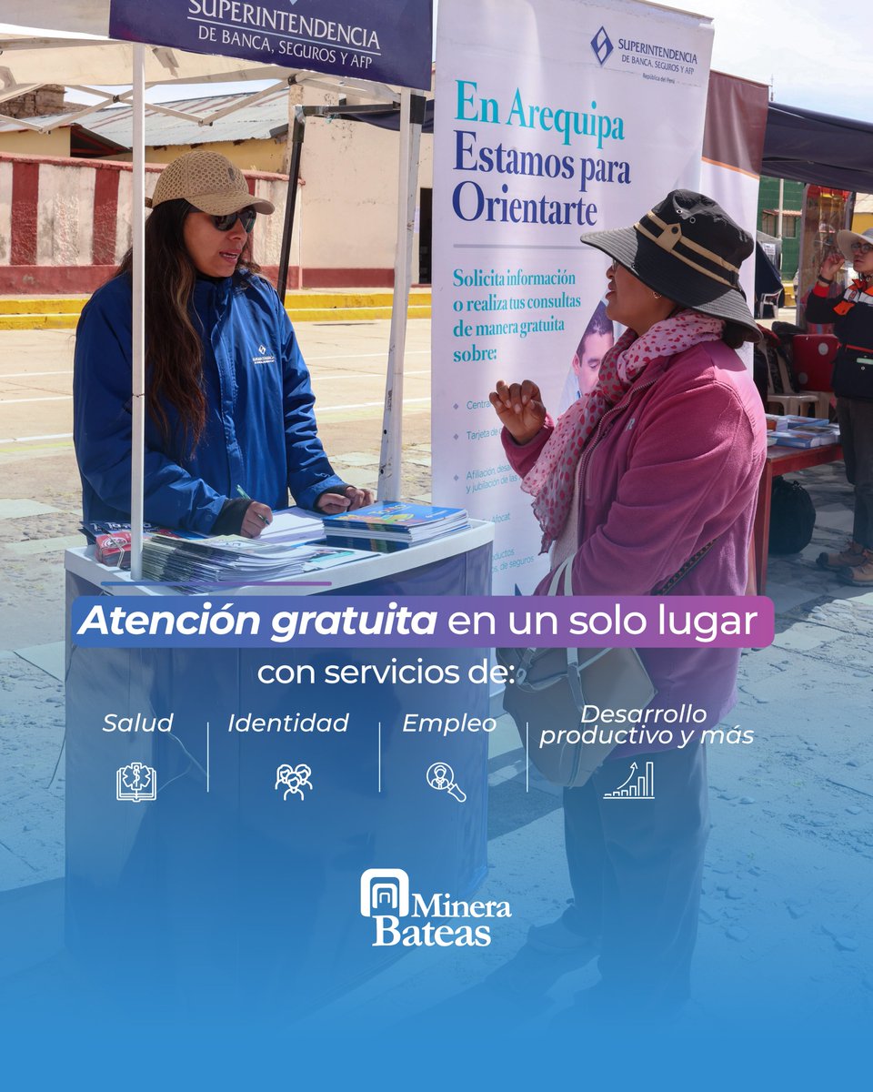 MineraBateas's tweet photo. Junto al Programa Nacional PAIS, el Gobierno Regional de Arequipa y más de 30 instituciones, impulsamos la 5.ª Caravana Multisectorial en el distrito de #Caylloma y el centro poblado de #Jachaña.

#MineraBateas #Arequipa https://t.co/mn9L6AYFs3