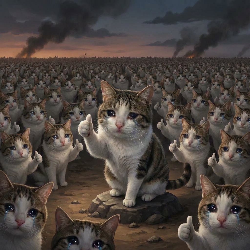 itsokcryingcat's tweet photo. we're ok👍 https://t.co/PXGn7hV4Rw