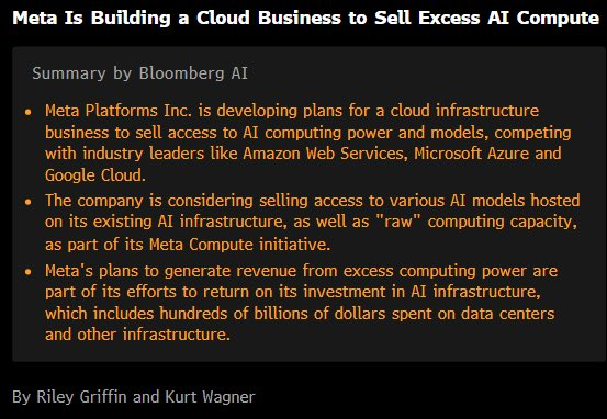 FinanceLancelot's tweet photo. So Facebook $META is becoming a cloud provider because they bought too much AI hardware?

Smells like the 2000 fiber optic buildout collapse, just 10x bigger. https://t.co/MI4PuCe8RJ