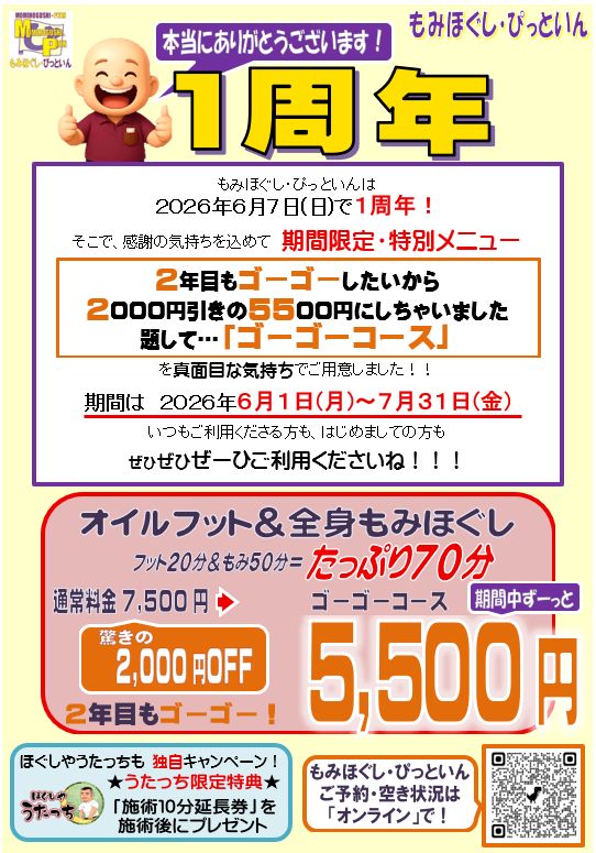 momihogusipitin's tweet photo. 【本日の予約空き時間】
7/4(土) 15-1930時

定番「もみほぐしコース」や
「オジさんエコひいきコース」
「ゴーゴーコース」など
お得なコースも
「オンライン」からご予約可能
空き時間の確認もできますよ

【ご予約・空き時間はコチラ🔽】
https://t.co/HAIsTP8D66

#新中野 #もみほぐしぴっといん https://t.co/qKIh5nOZMu