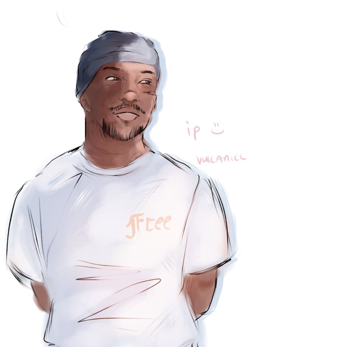 lheartcakepops's tweet photo. -  happy birthday iceman :)) !!  we are birthday month twins :D!!  I drew this up today so it’s not the best but it was good practice !! ( + smirking desmond ) https://t.co/RfUIw3CY63