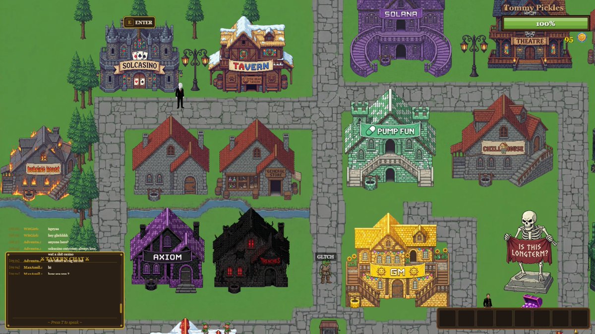Degenverse_sol's tweet photo. Introducing DegenVerse — the first 2D metaverse on Solana.

A new world for degens to explore, play, build, and connect inside one on-chain gaming universe.

Pixel worlds. Community culture. Solana speed.

The DegenVerse era is starting soon. https://t.co/WWVL45czu1