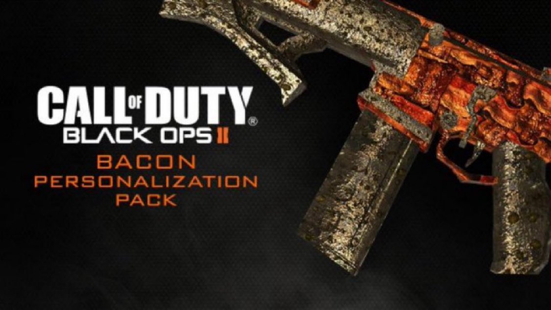 RyDog2Nasty's tweet photo. I better not see any of you fat fucks buying Bacon Camo again when Black Ops 2 drops on PS5 https://t.co/Otk3qirTUh