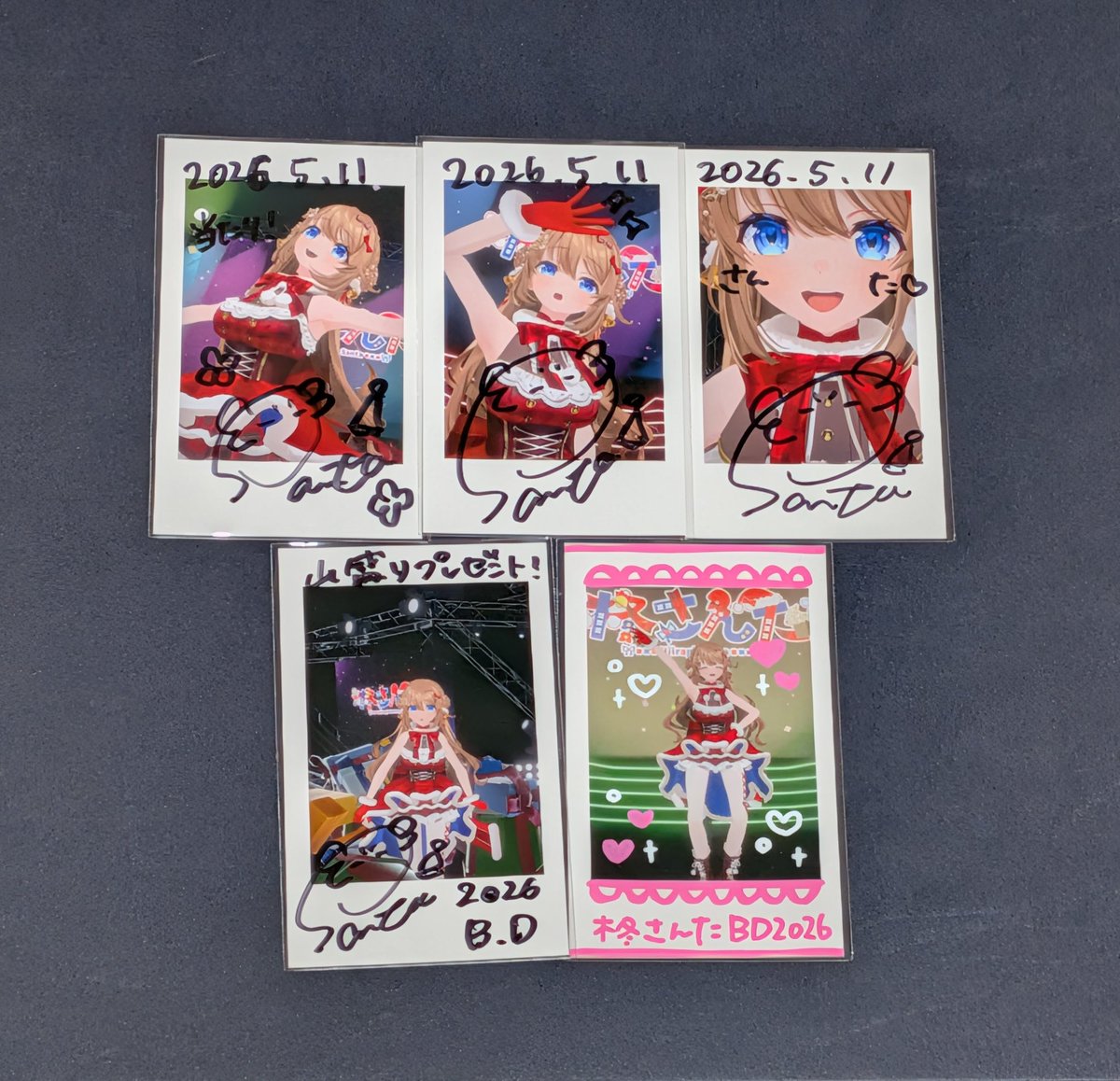 柊さんた 誕生日記念サイン入りチェキカード (コンプリートセット(4種+