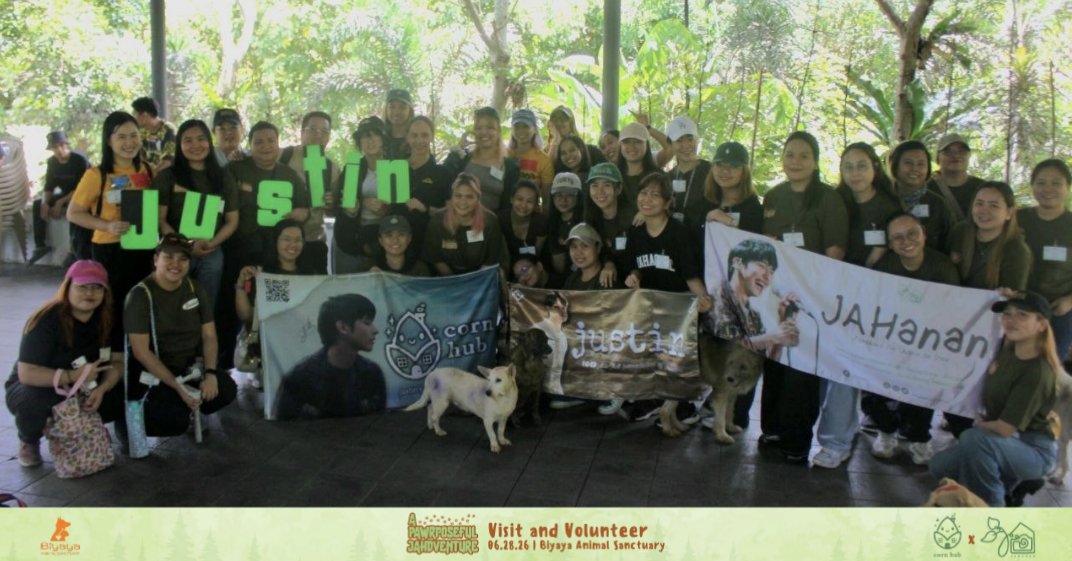 AngAmingJAHanan's tweet photo. Last Sunday, we got to visit Biyaya Animal Sanctuary in Alfonso, Cavite and volunteered to feed their rescues, clean areas in the sanctuary, and paint a rainbow wall near their cattery in memory of their rescues who already crossed the rainbow bridge. 🐾 It's a core memory we'll never forget as a mais!

Special thanks to Biyaya Animal Sanctuary for accommodating us, to @justincornhub for collaborating with us on this part of our project, and our fellow fans who took the time and effort to visit and volunteer with us! 💚

Missed volunteering on our previous projects? We gotchu! 😉 JAHanan and Biyaya are bringing Sanctuary in the City at Ayala Malls UP Town Center this July 18 to 19, an Adoption Event and Advocacy Drive in celebration of justin's birthday!

📢 Volunteer sign-ups will open TONIGHT at 7PM! Kindly check our previous posts for the FAQs and more info. See you on our next JAHdventure! 🗺️

@justintdedios #justin
#aPAWrposefulJAHdventure
