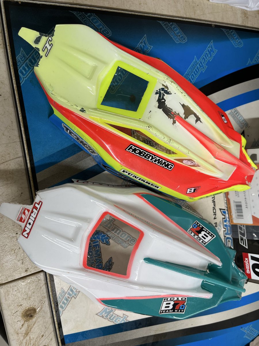 papokabuto67's tweet photo. ボディも変えて、今日のコンディションに合うのを選定🏎️
今日はP2が曲り丁度良いらしい👍🏻
ベスト更新✨
朝はノーマルでBタイムでした
P2Xはアンダー😅
全てライトウエイト使用
#B7D #チャンスタ #とりおん https://t.co/PUjjvn8BrM