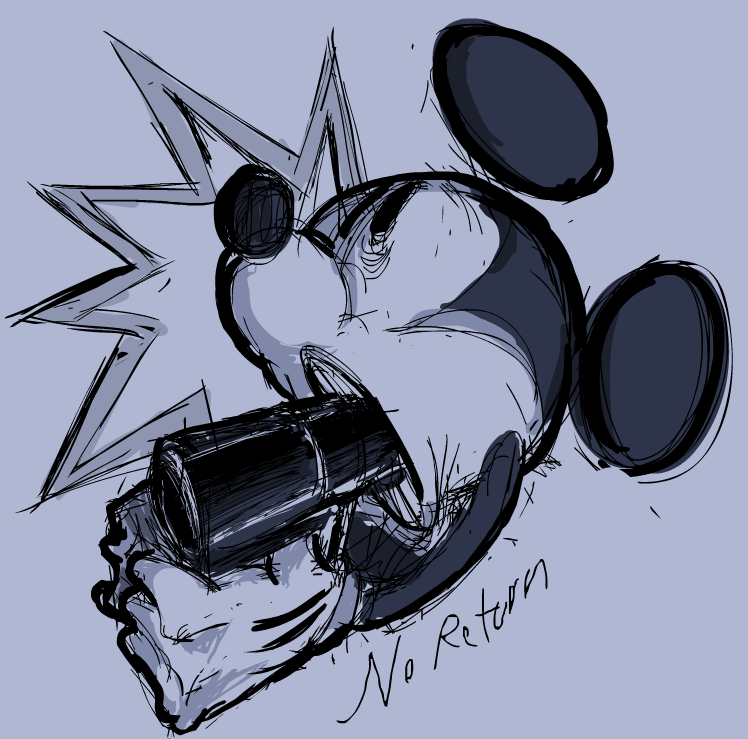 Deetyel's tweet photo. Playing with guns
Artwork for "NO RETURN"
#wednesdaysinfidelity #wednesdayinfidelity #suicidemouse #sadmouse #mouseavi #sucidemouseavi #sadmouseavi #mickeymouse #fridaynightfunkin #fnf #fnfmod #artwork #thumbnail #lastday https://t.co/WlfKiD6Tgz