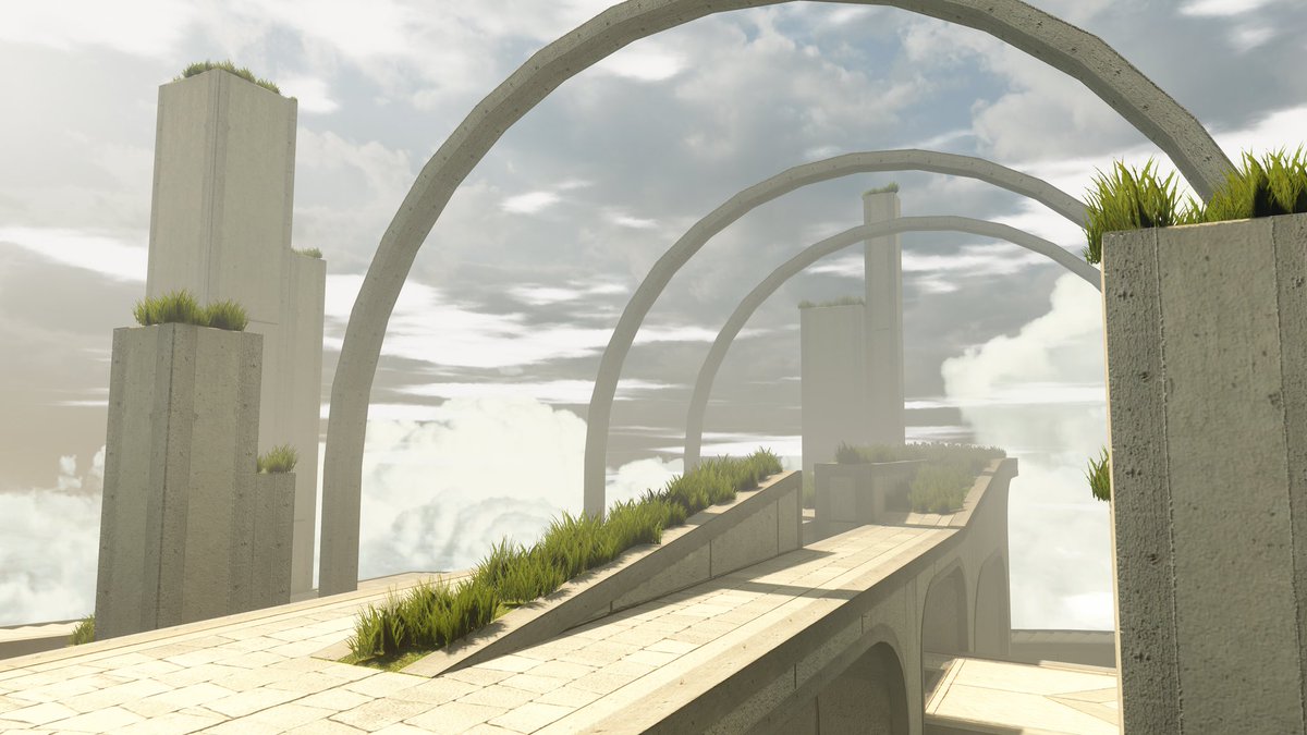 Bradlee1011's tweet photo. World name: Stairs
By: Mute Spybird
Platform: PC &amp; Quest 

#VRChat #VRChat_world紹介 https://t.co/YpuwaYeshT