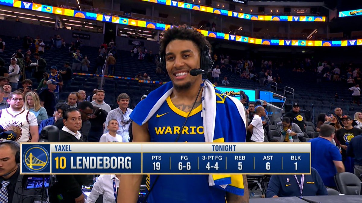 NBCSWarriors's tweet photo. Perfect debut for the rook 🔥 https://t.co/qts5ZFBcoF