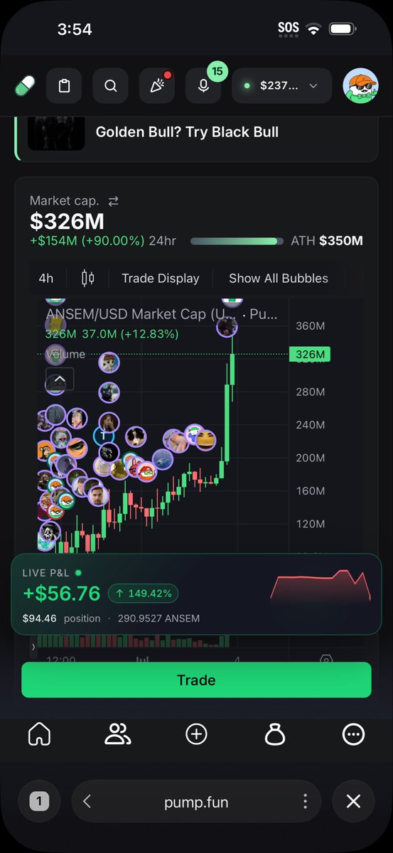 grewpeas's tweet photo. @blknoiz06 Even though it’s not generational wealth ansem is the only coin that has given me a green candle. Everything has been rugs. I felt like giving up. But I see the positive to keep going. I’m holding to the 1B! Thank you @blknoiz06 https://t.co/x8ixIKCNsk