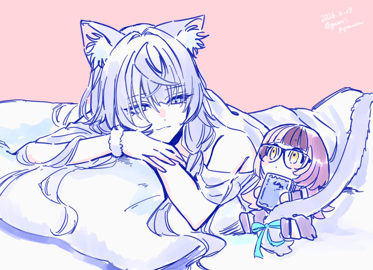yuri_kyanon's tweet photo. この2人は身長差も最高だよ
ゼタちゃん背伸びしてるかわいい
#ShiorinSketch #Zetacrylic https://t.co/Ylb792pgIW
