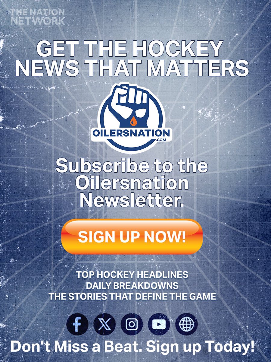 OilersNation's tweet photo. Get the edge with weekly O.N insights.

Breaking team news, lineup updates, trade buzz, and expert analysis—delivered straight to your inbox.

👉 Sign up for the newsletter 
🔗 https://t.co/VjwXFuP25c https://t.co/tnSYX5qEA9