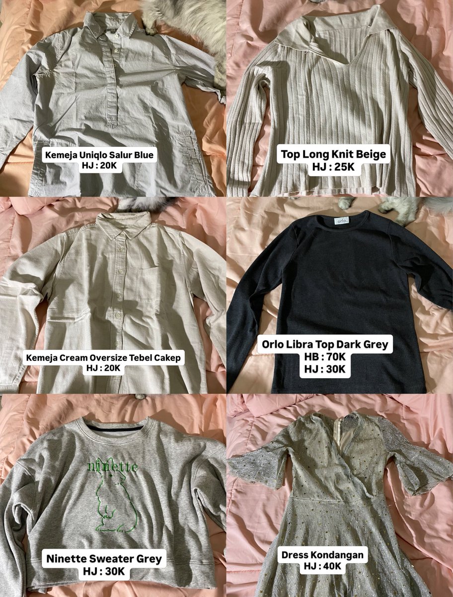 f0oolishone's tweet photo. hii aku mau preloved baju baju aku murce yaa! bisa shopee 🍊yang semarang tembalang gratis ongkir aku anter atau COD

ada hnm, uniqlo, evertops, herpalais, lale the brand, beige studio, orlo, grandy, shein, atwell, dll

uda muraahhh take banyak boleh nego https://t.co/FubAxD9aTO