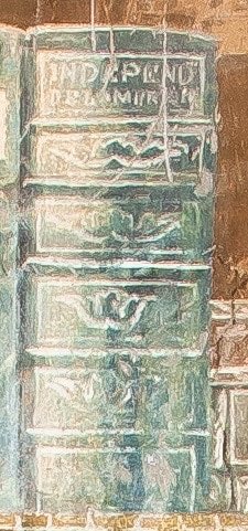 domainechambord's tweet photo. Hidden inside @domainechambord is a fascinating detail. In the castle's mysterious trompe-l'œil study, a painted book refers to America's independence. It’s a reminder that Chambord still holds secrets in the most unexpected places. 📷 Closed to preserve its painting. #4thOfJuly https://t.co/U4Ct1csGrr