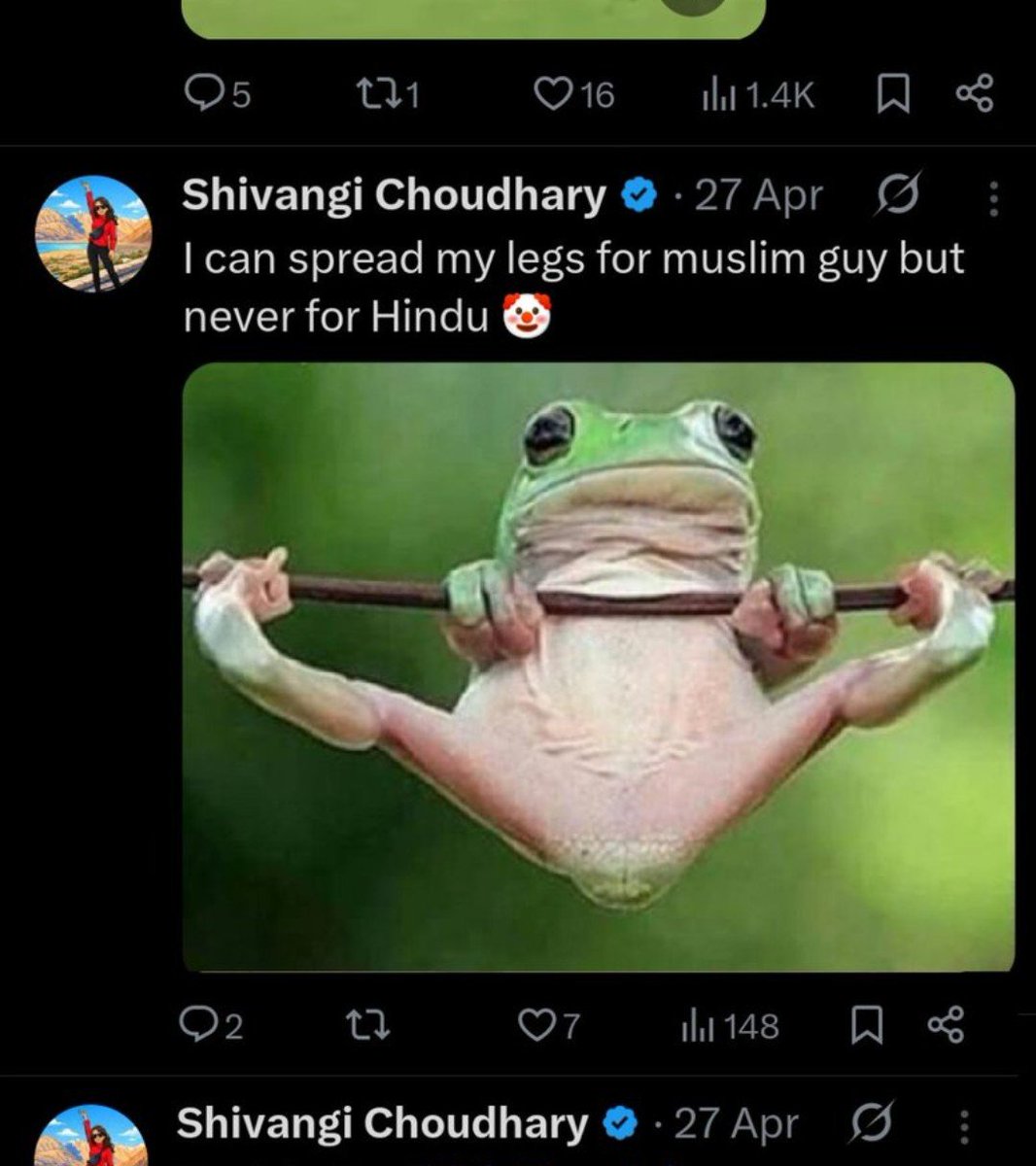 bhuvi_swing's tweet photo. "All it took was one Sanatani girl to expose them"

Sanatani girl????????????????????? https://t.co/CdHVkahSnW