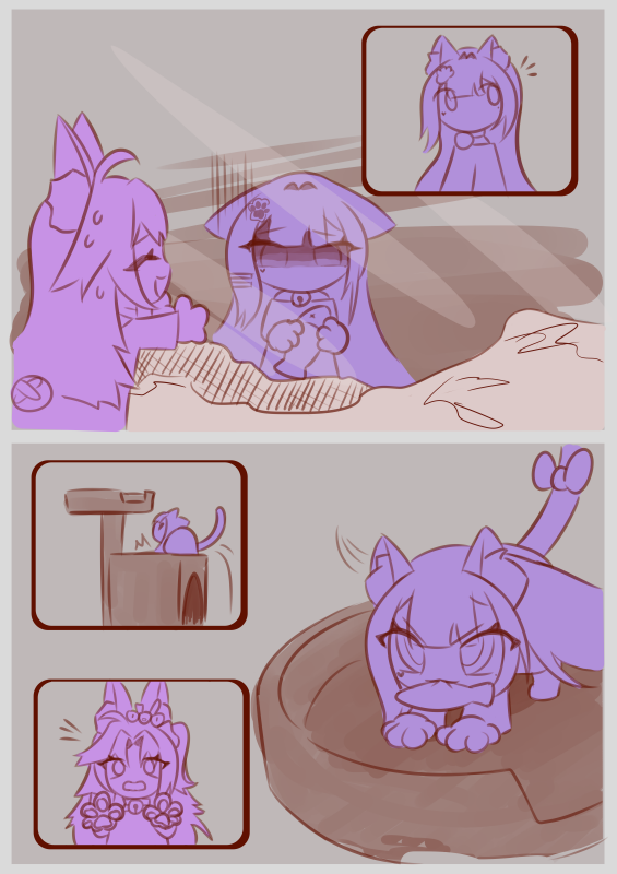 Roky9_9's tweet photo. "Cuteness Aggression Took Over..." — Part 2  

Chapter 2 page 1-4

#MichiMochiArt #Noombart #Vtuberart #fancomic #fanart #comic https://t.co/h5PPH3NMOU