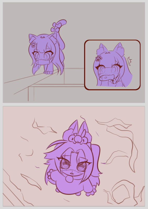 Roky9_9's tweet photo. "Cuteness Aggression Took Over..." — Part 2  

Chapter 2 page 1-4

#MichiMochiArt #Noombart #Vtuberart #fancomic #fanart #comic https://t.co/h5PPH3NMOU