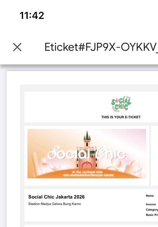 debatarawrja's tweet photo. wts 2 tickets 3 day pass social chic Jakarta 370 udah dapet 2 tix, dijual karena ada kerjaan diluar kota 😢 #socialchic #soschic https://t.co/SmQ5b1Zqax
