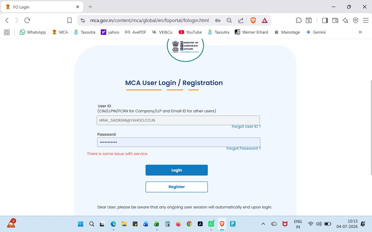 SadraniHina's tweet photo. @HelpdeskMCA21V3 @MCA21India @nsitharamanoffc @icsi_cs @dilip241 MCA site is not working from any browser. Please resolve. https://t.co/huuBCs1OiV