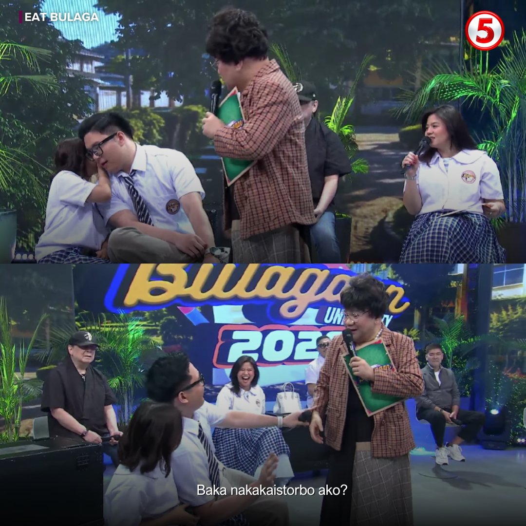 TV5manila's tweet photo. 'Yung nahuli kayong may sariling mundo ni ma'am! 😅

📺 Eat Bulaga
WEEKDAYS | 12NN 
SATURDAYS | 11:25AM
#EatBulagaTV5
#HaponChampionTV5 https://t.co/175KComTxI