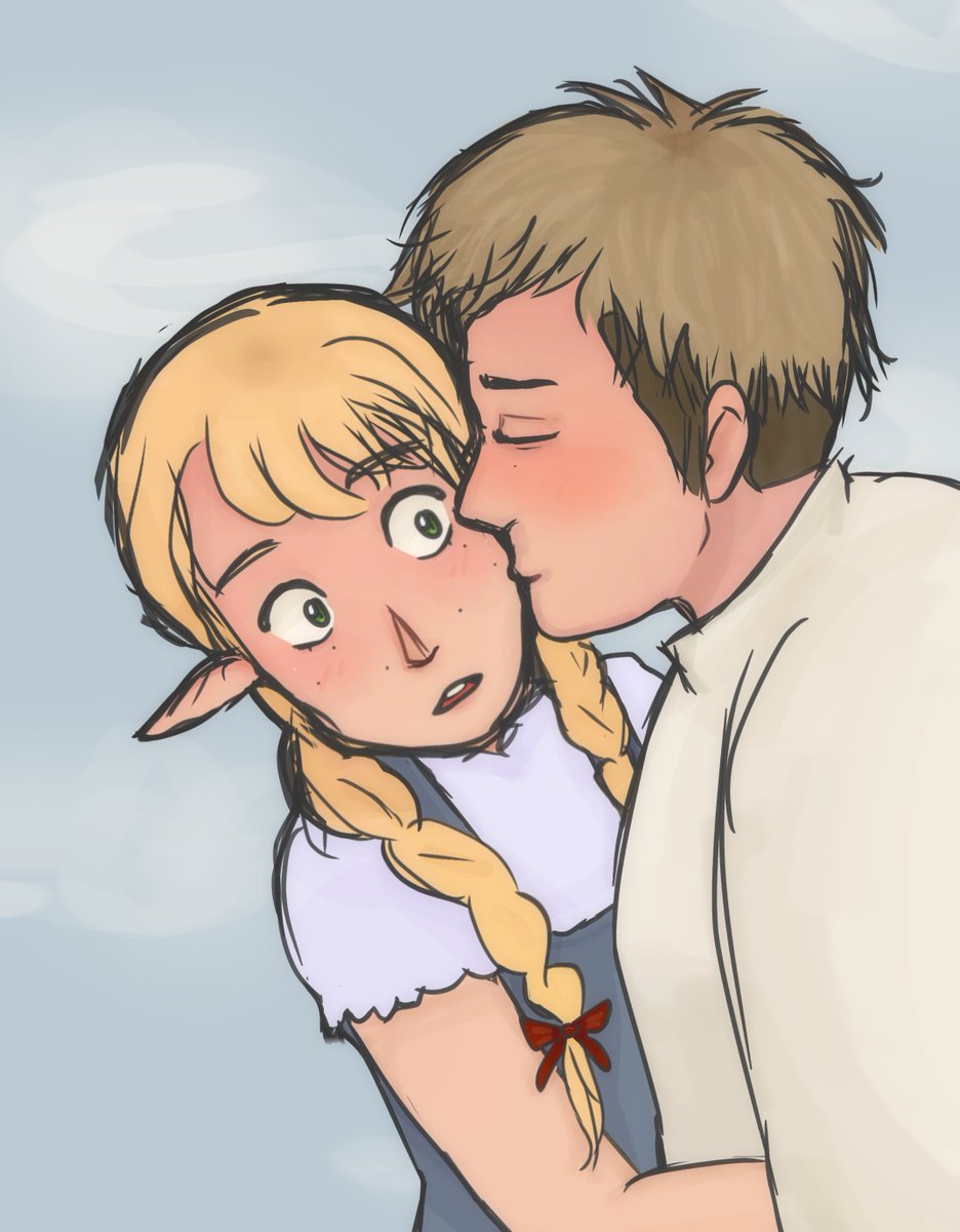 laicillelover's tweet photo. I haven't drawn in ages... This is KINDA Bad, sorry!!

#laicille #laimar #dungeonmeshi https://t.co/O7YzXmnnTx