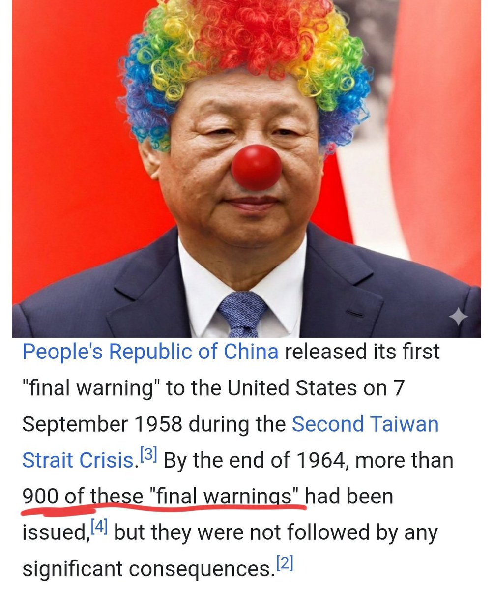 real_insight_1's tweet photo. China issued 900 final warnings 😂 https://t.co/314s0BHnuo