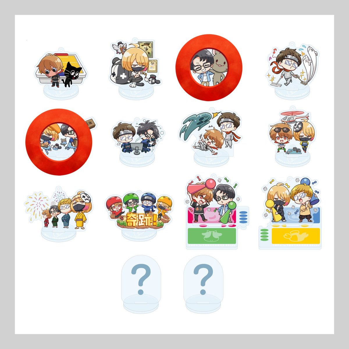 acandy_map's tweet photo. 【交換】TOP4 in TOKYODOME 2Daysアクキースタンドコレクション

【譲】画像1枚目

【求】 画像2枚目 

現地手渡しのみ。両日会場にいます。 https://t.co/snWiScjsUs