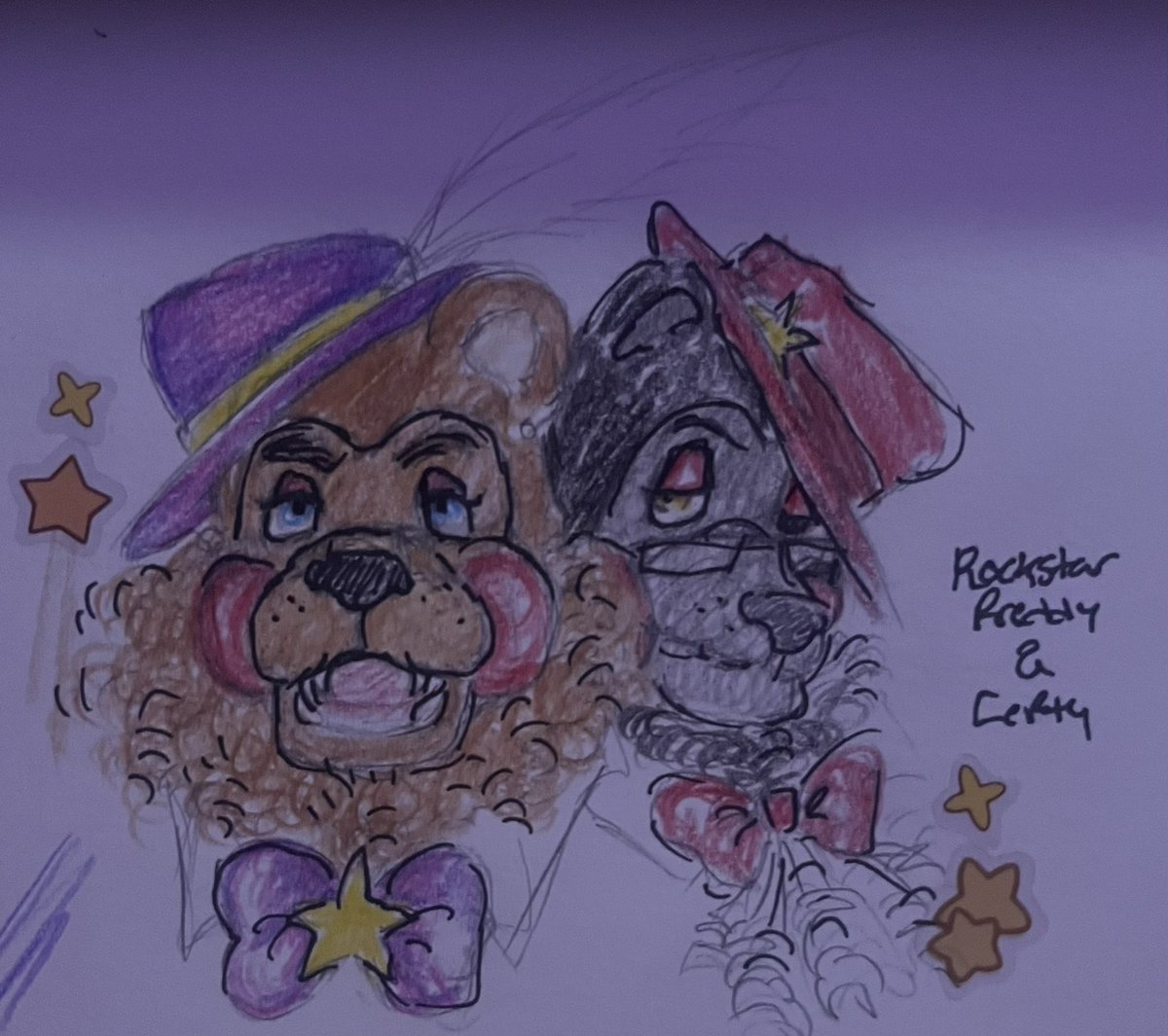 AintGoodLookin's tweet photo. #Fnaf #ffps 
The Rockstars- my back hurts and there’s spiders crawling on me hashtag not cool https://t.co/x408u45YCb