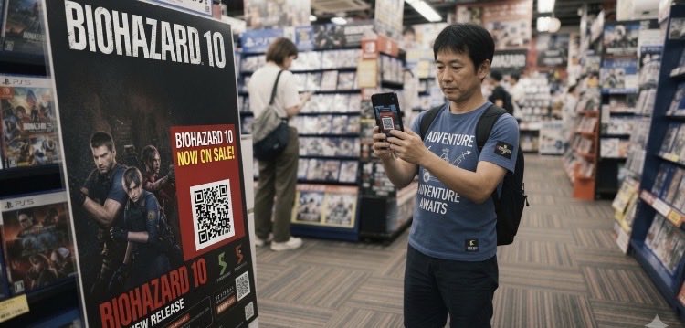 meru_halu's tweet photo. …今後のゲームの販売方法を妄想
biohazard-10 2031年 3月22日発売‼︎
子どもだったあの時、最初の扉を開けたすべてのサバイバーへ ゾンビ犬が窓を割ったあの衝撃から35年 最新作『バイオ10』はスマホでこのQRコードをスキャンして購入ページへGO‼︎ https://t.co/AvETaS4WaQ