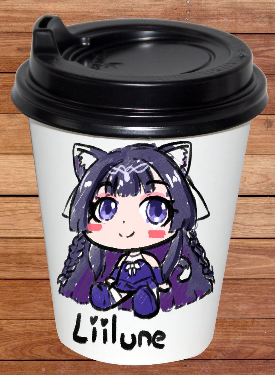 SnowflakeMayu's tweet photo. Cafecito que hice para mi amiga @iLillune 
Te quiero mucho Lily!💜 https://t.co/zzNqyg3tDH