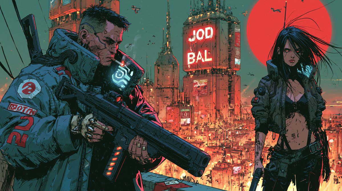 NyobiumGames's tweet photo. QT your Sci-fi or Cyberpunk scene.

I like this detailed, old-fashioned  comic book style. https://t.co/1XAOm2OGUA