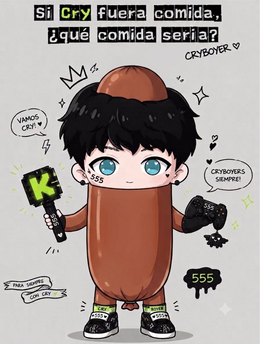 xCryChile's tweet photo. CRY sería una longaniza, porque entre risa y risa …
#CryVersionComida https://t.co/zUxrGhgcrd