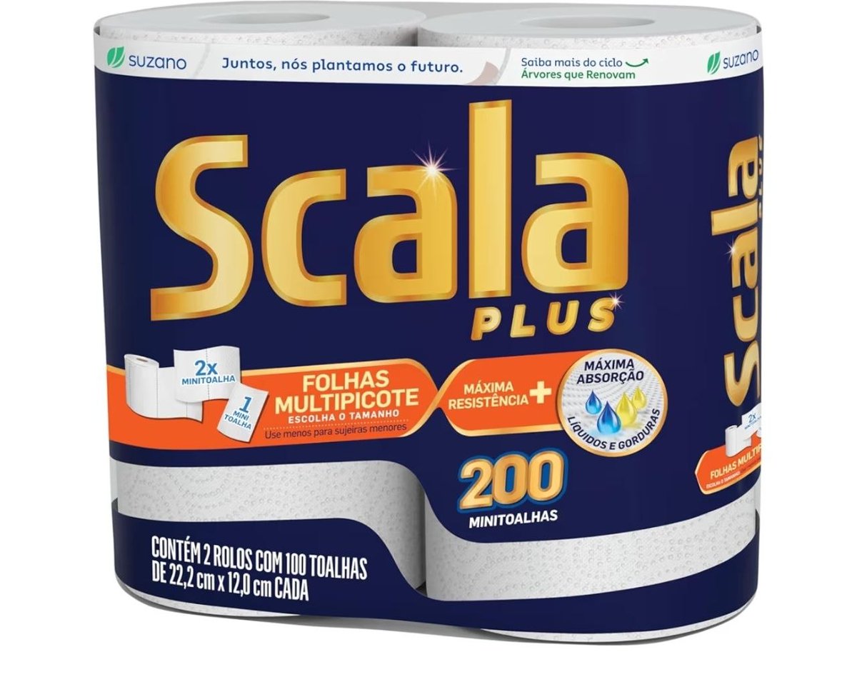 PapocoPromo's tweet photo. 🔥 Oferta na Amazon 

🛒 3 UNIDADES: Papel Toalha Scala Plus, 200 Toalhas | 2 Rolos de 100 Toalhas Cada, Multipicote

💵 R$ 14,18
(R$ 4,72 cada)
🔗 https://t.co/LxaRWpUW5j

⚠️ Adicione 3 unidades no carrinho; desconto aplicado na tela de pagamento https://t.co/vWsmNYelVa