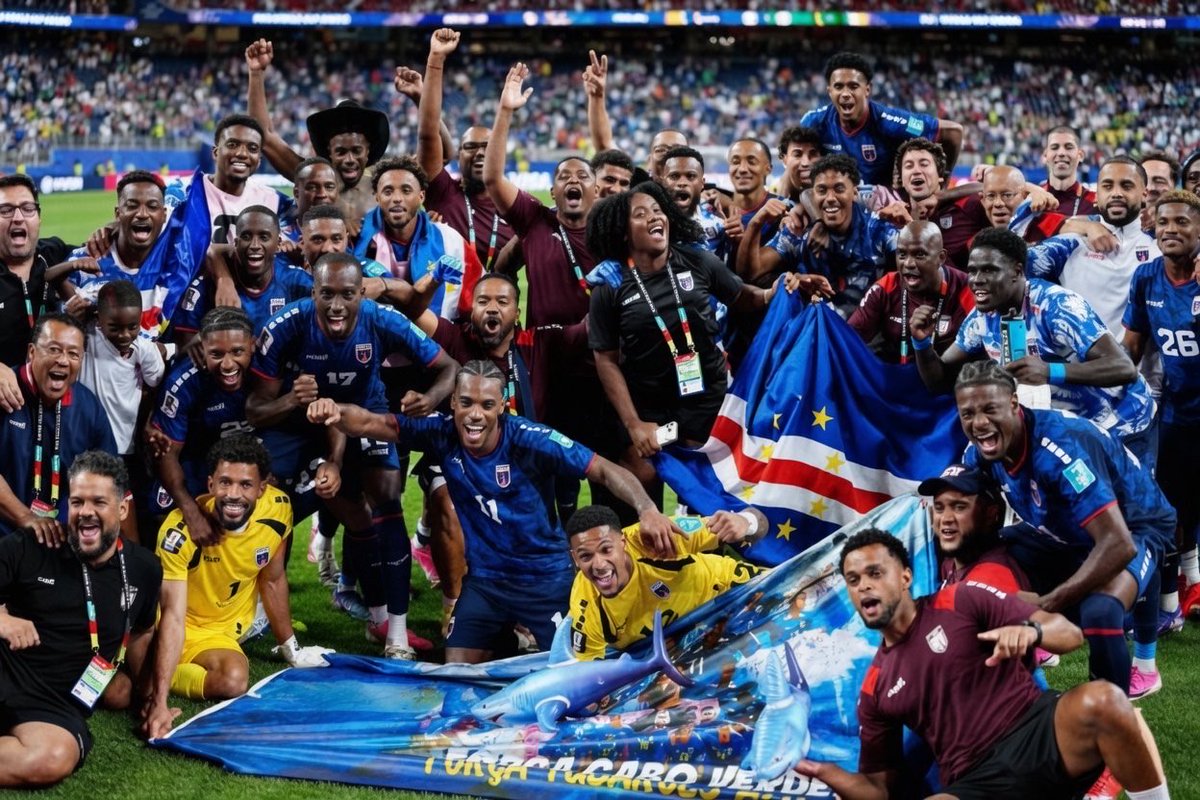 CuriosidadesEU's tweet photo. 🇨🇻 Cabo Verde: campeã moral da Copa do Mundo de 2026! 

Que campanha histórica! https://t.co/WmNNXoiak1