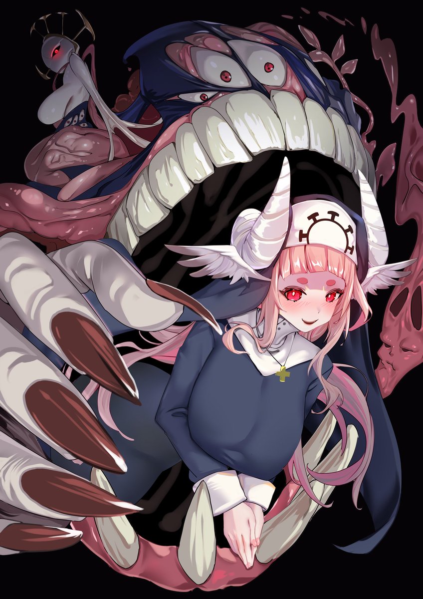 Celadon_VA's tweet photo. HUMANS ARE THE REAL MONSTERS

#CelArt 💫🦴 | @/littleling https://t.co/m1j0fkByZa