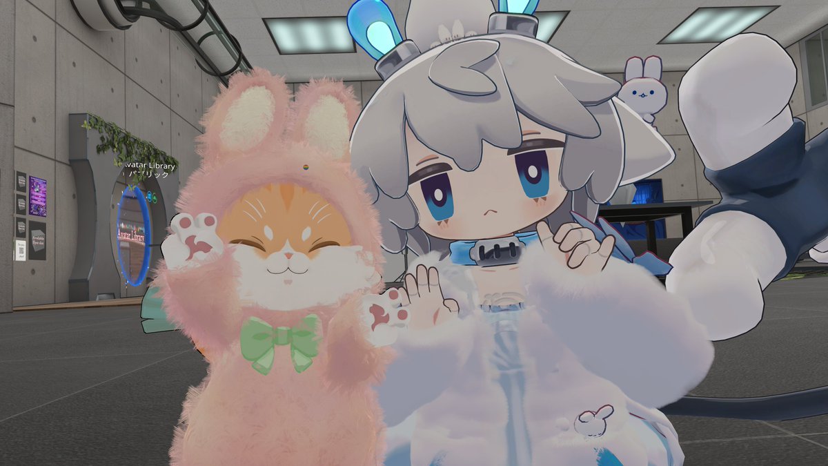 ちゑもちゃんと🐈🐰