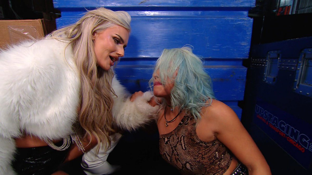 SKWrestling_'s tweet photo. "In case you forgot, I'm Blake Monroe and it's so good to see you again."

- Blake Monroe to Giulia
#WWESmackDown https://t.co/x6GnAHzINz