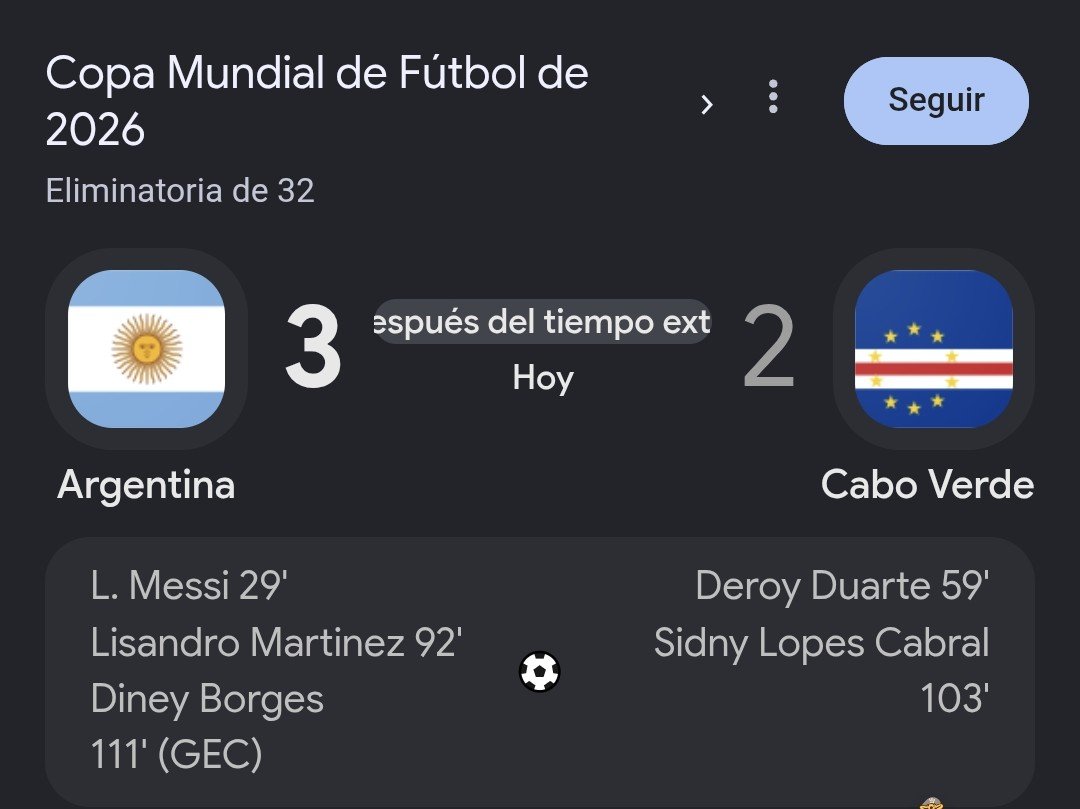 ZuritaCarpio's tweet photo. Pasando aceite, pero #Argentina pasa a octavos de final. Un partidazo que nadie habría imaginado cuando supimos que #CaboVerde sería el rival. https://t.co/fowscfRJMU
